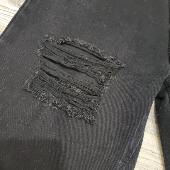 Saint Genies Jeans Destroyed Look  Size 8 black - Picture 5 of 8